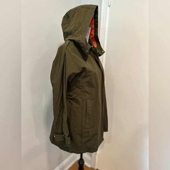 NWOT Vince Camuto Women’s Medium Jacket Dark Green. Full Zip. Removable Hood. - Picture 3 of 16